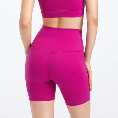 High Waist Yoga Sport Shorts No Front