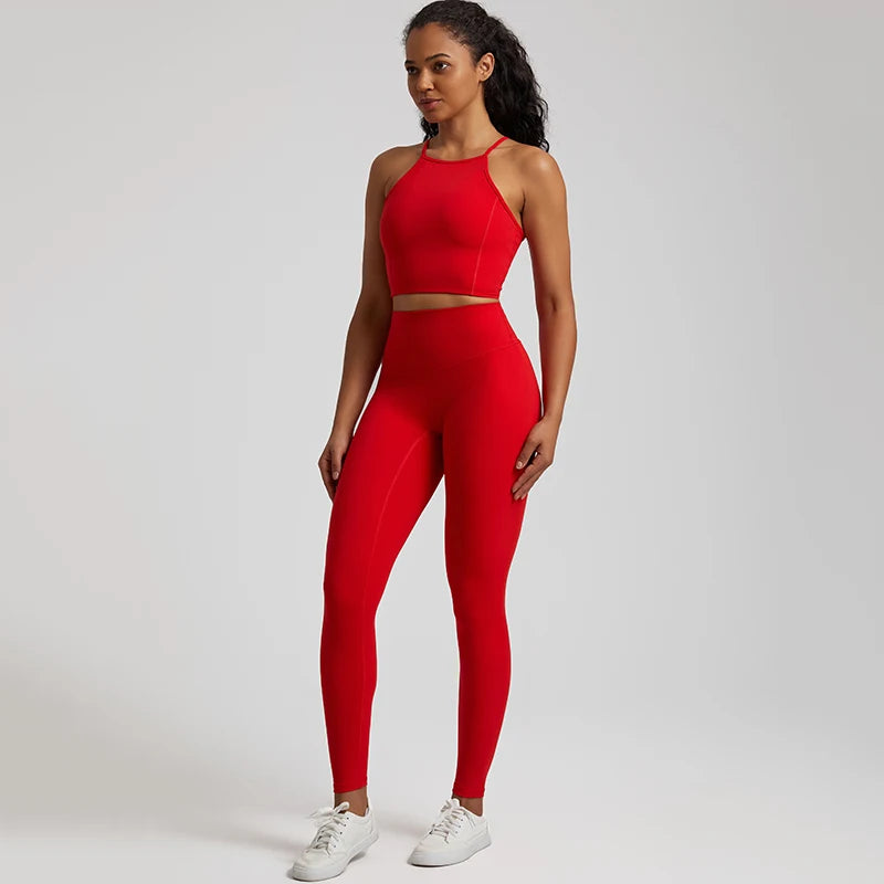 Set Women Yoga Pants Sets 2 Piece