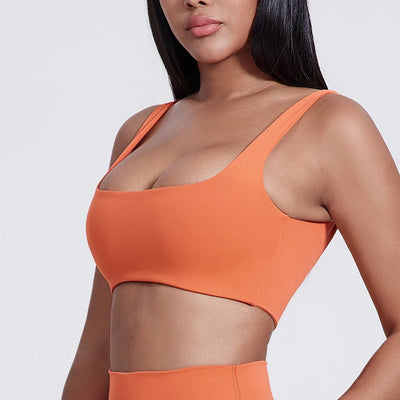 Low Back Push Up Sports Bra