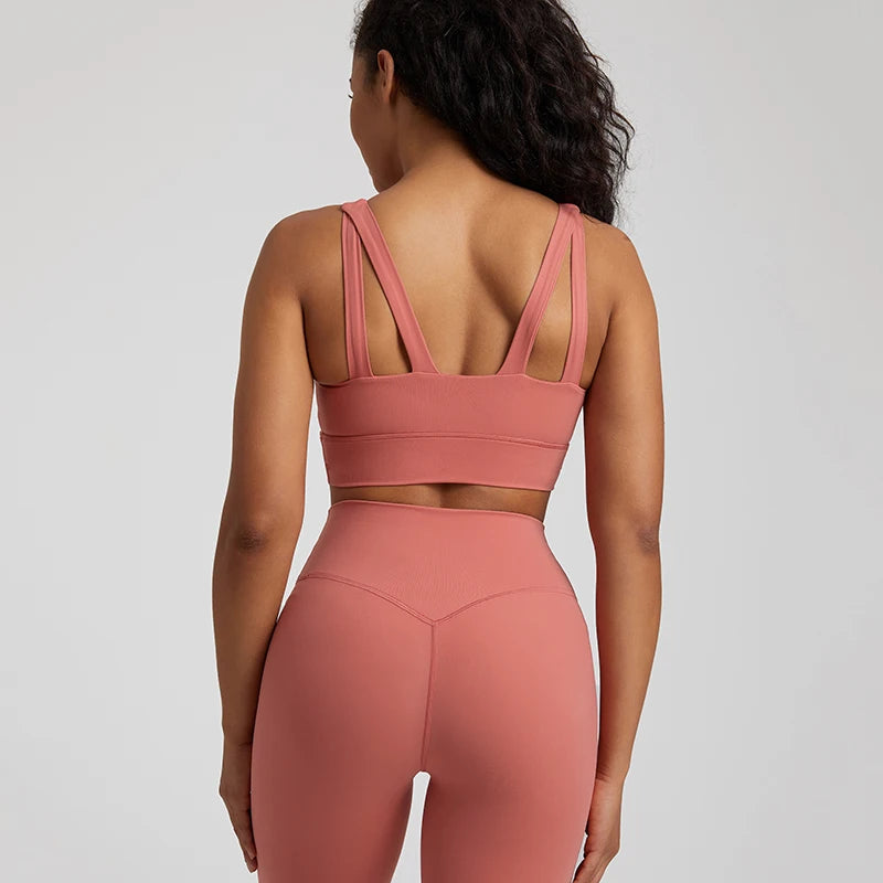 Plain High Neck Strappy Backless