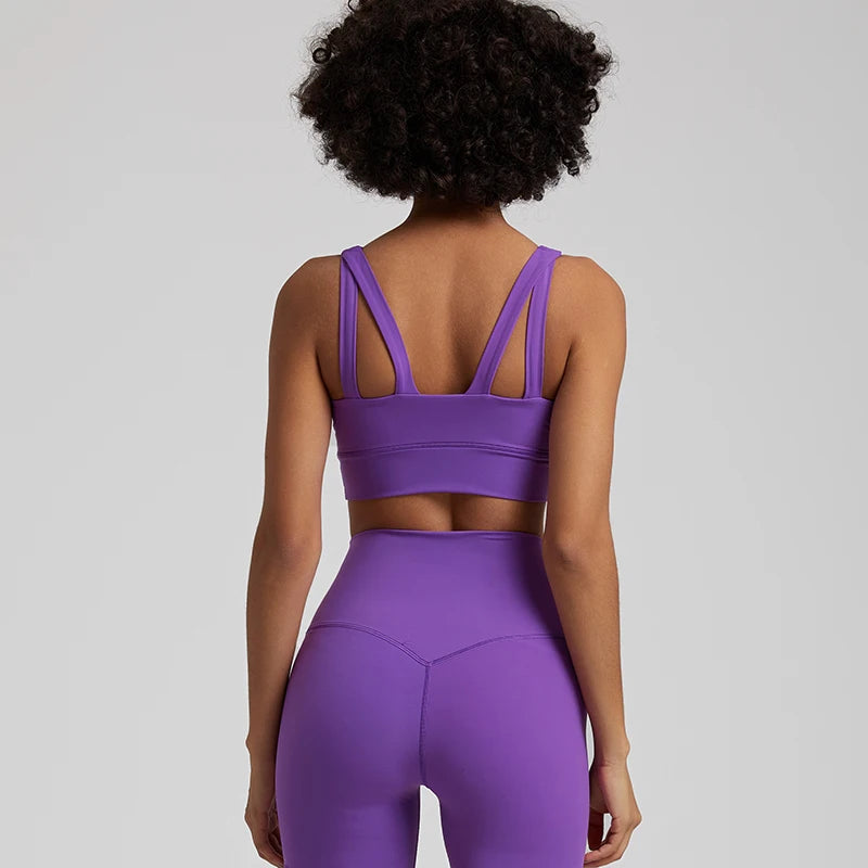 Plain High Neck Strappy Backless