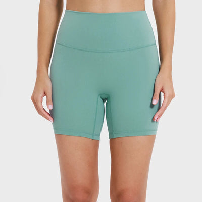 High Waist Yoga Shorts Elastic