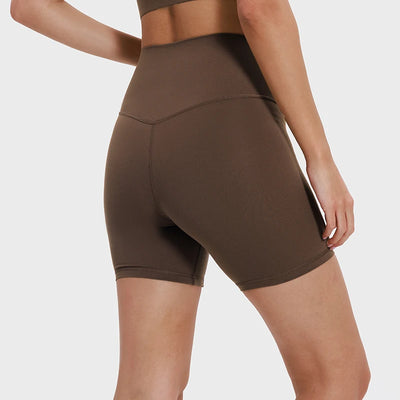 High Waist Yoga Shorts Elastic