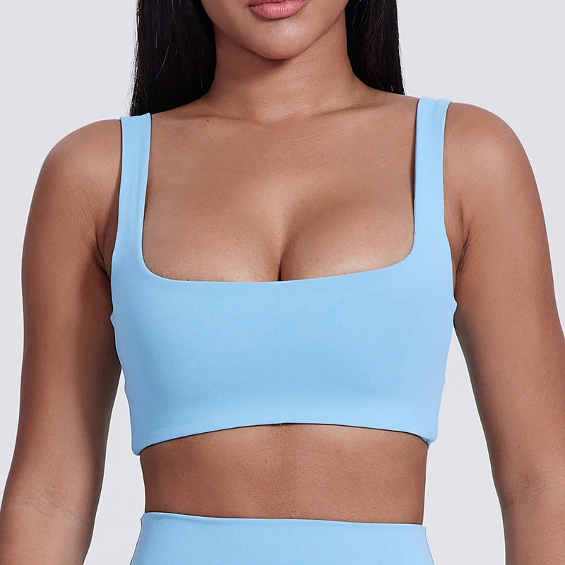 Low Back Push Up Sports Bra