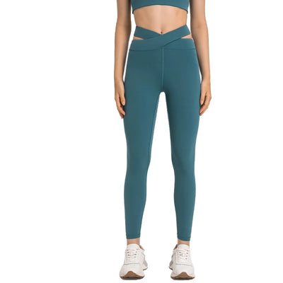 Cross Waist Workout Sport Leggings