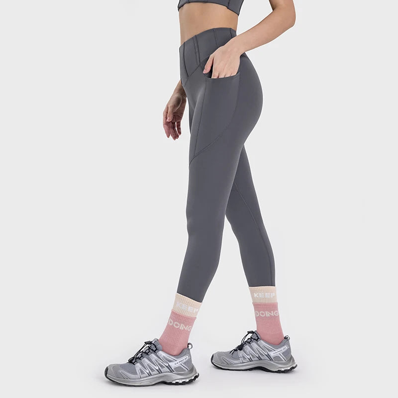 Women Side Pocket Shaping Workout Gym